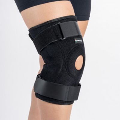 Joelheira Articulada Ajustável Ortho Care Dellamed Preto