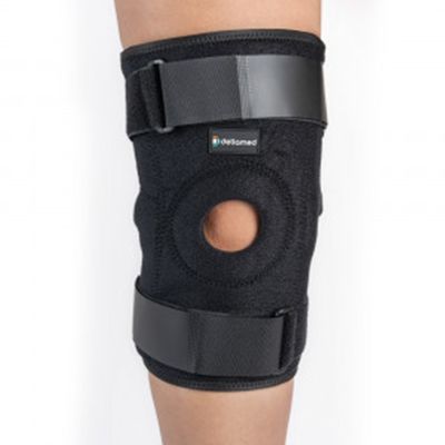 Joelheira Articulada Ajustável Ortho Care Dellamed Preto