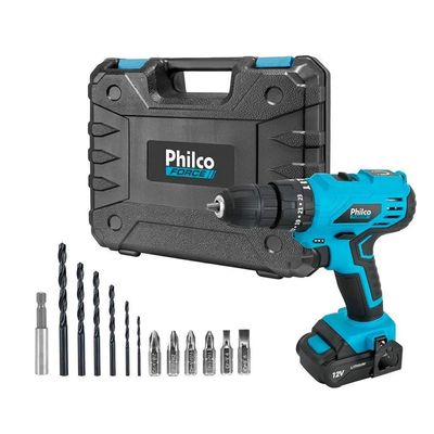 Parafusadeira Philco Force PPF120m Speed Control 3 Em 1 1500mah Bivolt