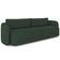 Sofá 3 Lugares Sala Living Orgânico 220cm Oregon K01 Veludo Verde - Lyam Decor
