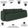 Sofá 3 Lugares Sala Living Orgânico 220cm Oregon K01 Veludo Verde - Lyam Decor