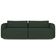 Sofá 3 Lugares Sala Living Orgânico 220cm Oregon K01 Veludo Verde - Lyam Decor