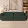 Sofá 3 Lugares Sala Living Orgânico 220cm Oregon K01 Veludo Verde - Lyam Decor