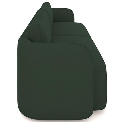 Sofá 3 Lugares Sala Living Orgânico 220cm Oregon K01 Veludo Verde - Lyam Decor