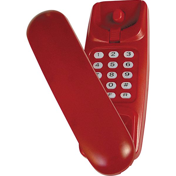 Telefone Gôndola com Bloqueador Teleji KXT-3026X - Vermelho Vermelha