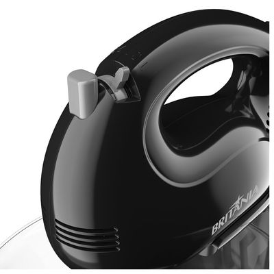 Batedeira Britânia Perola com 2 Tigelas 4 Velocidades Turbo 500W Preto / 110V