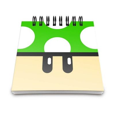 Bloco De Anotações Cogumelo Verde 1 Up