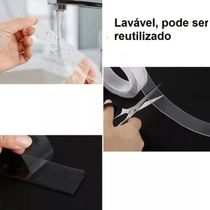 Fita Grip Tape Suporte Gel Auto Colante Dupla Face Forte 5M