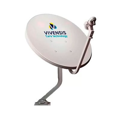 Mini Antena Parabólica Digital Vivensis 60cm Cinza