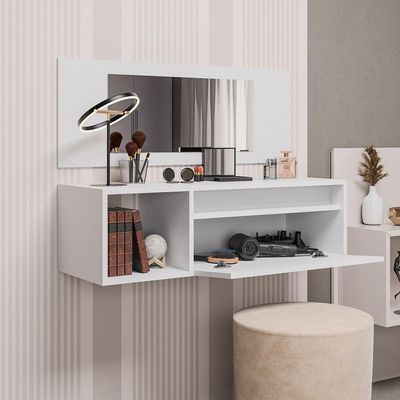 Penteadeira Camarin 1 Prateleira Eva - Ssx Multicoisas Branco