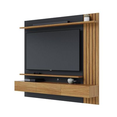 Home Suspenso Juriti 180cm 3 Portas Basculantes - Ssx Multicoisas Cor Noce Milano/preto Fosco