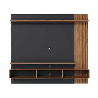 Home Suspenso Juriti 180cm 3 Portas Basculantes - Ssx Multicoisas Cor Noce Milano/preto Fosco