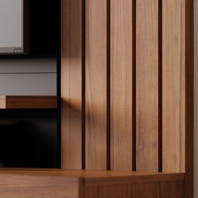 Home Suspenso Juriti 180cm 3 Portas Basculantes - Ssx Multicoisas Cor Noce Milano/preto Fosco