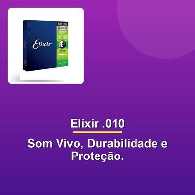 Encordoamento Guitarra .010 Light Elixir Optiweb