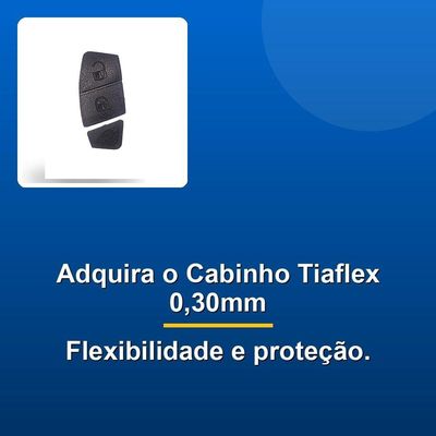 Cabinho Tiaflex 0,30mm Amarelo 100 Metros