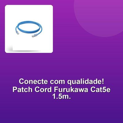 Patch Cord Furukawa Cat5e 1.5m Azul
