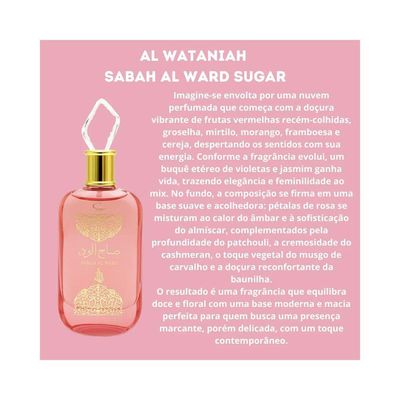 Perfume árabe Sabah Al Ward Sugar Eau De Parfum 100ml