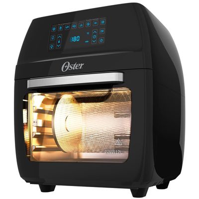 Fritadeira Sem Óleo 3 em 1 com 4 Funções Pré-programadas 12 Litros Oster Preto / 110V
