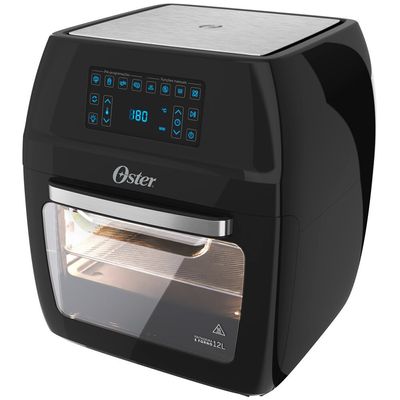 Fritadeira Sem Óleo 3 em 1 com 4 Funções Pré-programadas 12 Litros Oster Preto / 110V