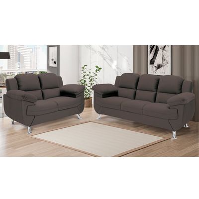 Sofá Avalon 152cm com 2 Lugares em Veludo e Espuma D-33 Linoforte Marrom