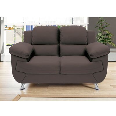 Sofá Avalon 152cm com 2 Lugares em Veludo e Espuma D-33 Linoforte Marrom
