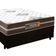 Cama Box Casal Suede + Colchão Molas Ensacadas Texas Prime Colchões 138x188x60cm Preto
