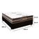 Cama Box Casal Suede + Colchão Molas Ensacadas Texas Prime Colchões 138x188x60cm Preto