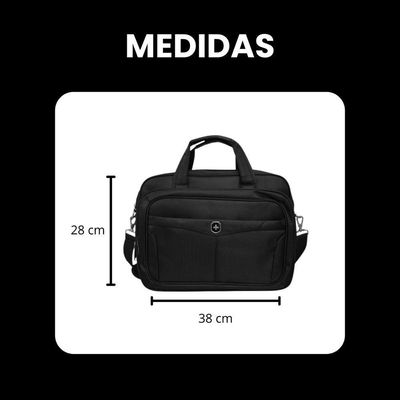 Pasta De Trabalho Masculina Executiva Para Notebook Reforçada Impermeável Em Poliéster  Plus  Yin's