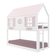 Beliche Montessoriano Casinha Bela Com Coração - Madeira Maciça Branco/rosa | Housin