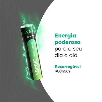 Pilha Recarregável Aaa 900mah C-4
