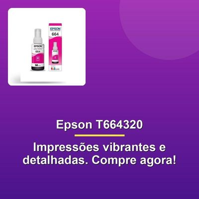 Refil Tinta Epson Vermelha T664320