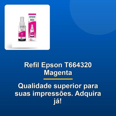 Refil Tinta Epson Vermelha T664320