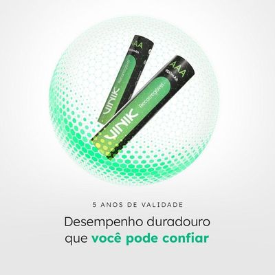 Pilha Recarregável Aaa 900mah C-2