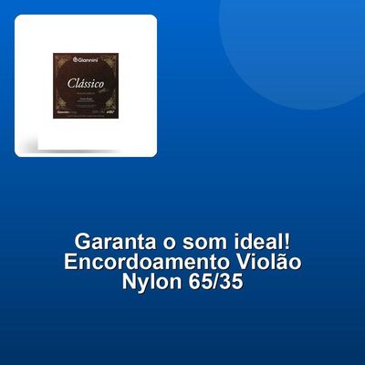 Encordoamento Violão Nylon 65-35 Tensão Pesada Bronze Genwpa