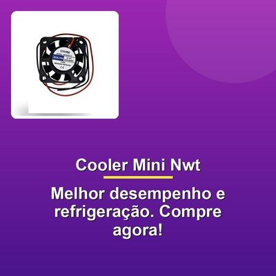 Cooler Ventilador Mini Nwt 40x40x10mm 24vdc