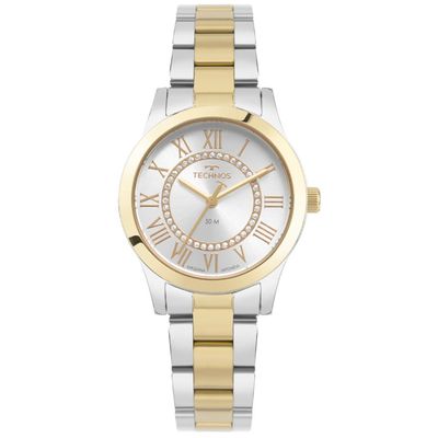 Relógio Technos Feminino Ref:2036msx/1k Elegance Bicolor