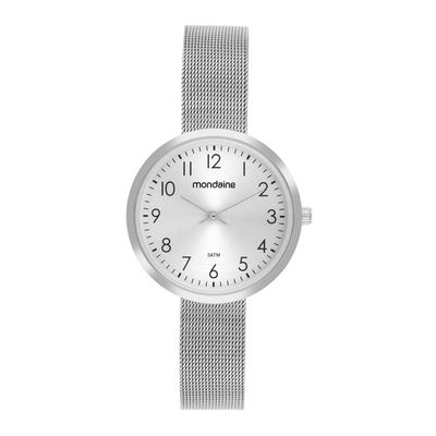 Relogio Mondaine Feminino Ref: 36004l0mvne2 Casual Mesh Prateado