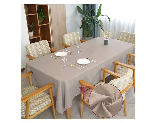 Toalha de mesa 10 Lugares Retangular Rústico 3,00m Avelã