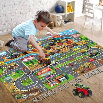 Tapete Infantil Interativo Antiderrapante Pista De Carrinho