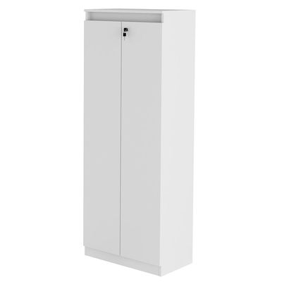 Armário Alto com Tranca para Escritório Home Office ME4151 MDP Branco - Gran Belo