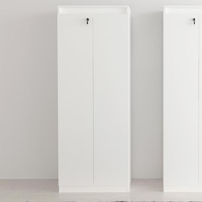 Armário Alto com Tranca para Escritório Home Office ME4151 MDP Branco - Gran Belo
