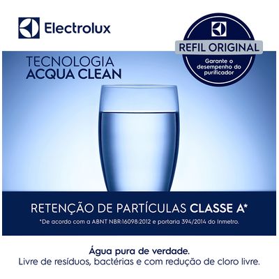 Filtro/Refil Original para Purificador de Água Electrolux PA21G / PA26G / PA31G – Refil longa duração: troque a cada 12 meses Não se aplica