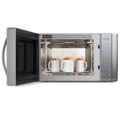 Micro-ondas Electrolux 31L cor Inox Espelhado com Função Grill e Painel Blue Touch (ME41X) 220V