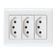 Conjunto Caixa 3 Tomadas 2p + T250v/ 10a - Tramontina