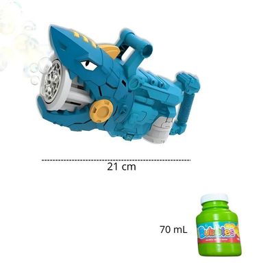 Pistola De Bolhas De Sabão Tubarão Super Bolhas