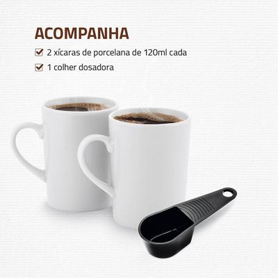 Cafeteira Elétrica Mondial Smart Coffe 500w C-42-2x-bi Preto/inox 220v