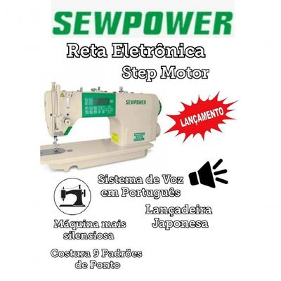 Costura Reta Eletronica Sew Power 220v- 12 M Garantia 220V