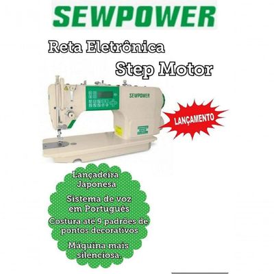 Costura Reta Eletronica Sew Power 220v- 12 M Garantia 220V
