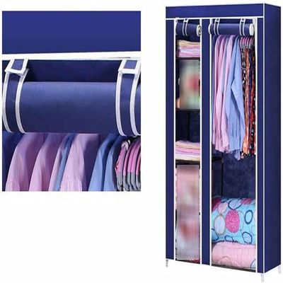 Guarda Roupa Armario Cabideiro Portatil Sapateiro Prateleiras Organizador Multiuso Completo Praia Cor:vermelho