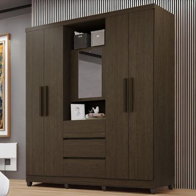 Guarda-roupa De Casal Giga 5 Portas 3 Gavetas